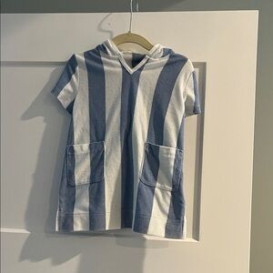 Crewcuts Kids Hooded Blue and White Coverup